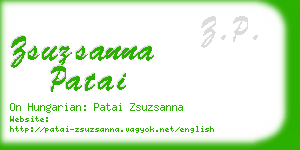 zsuzsanna patai business card